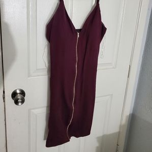 Maron/purple dress